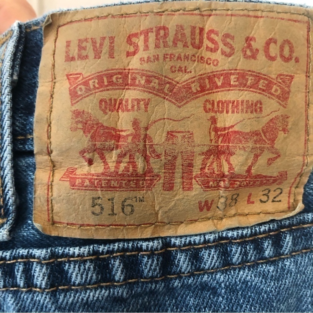 Levi’s Men’s 516 Straight Leg Medium Wash Jeans size 38 - Picture 5 of 8